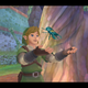 Link reverently holds a beetle, levitating it in the air with his mind.